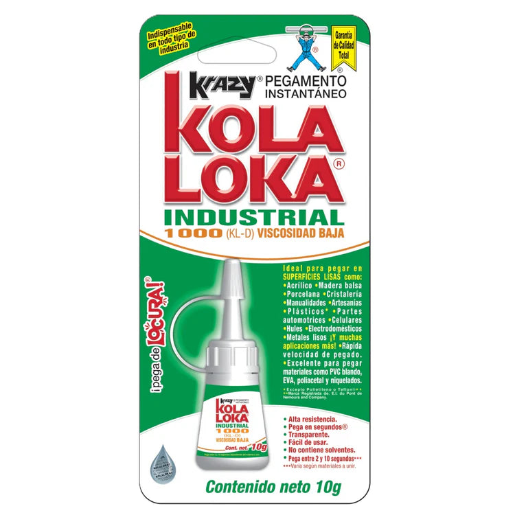 Pegamento Industrial Kola Loka 1000 10g Blister