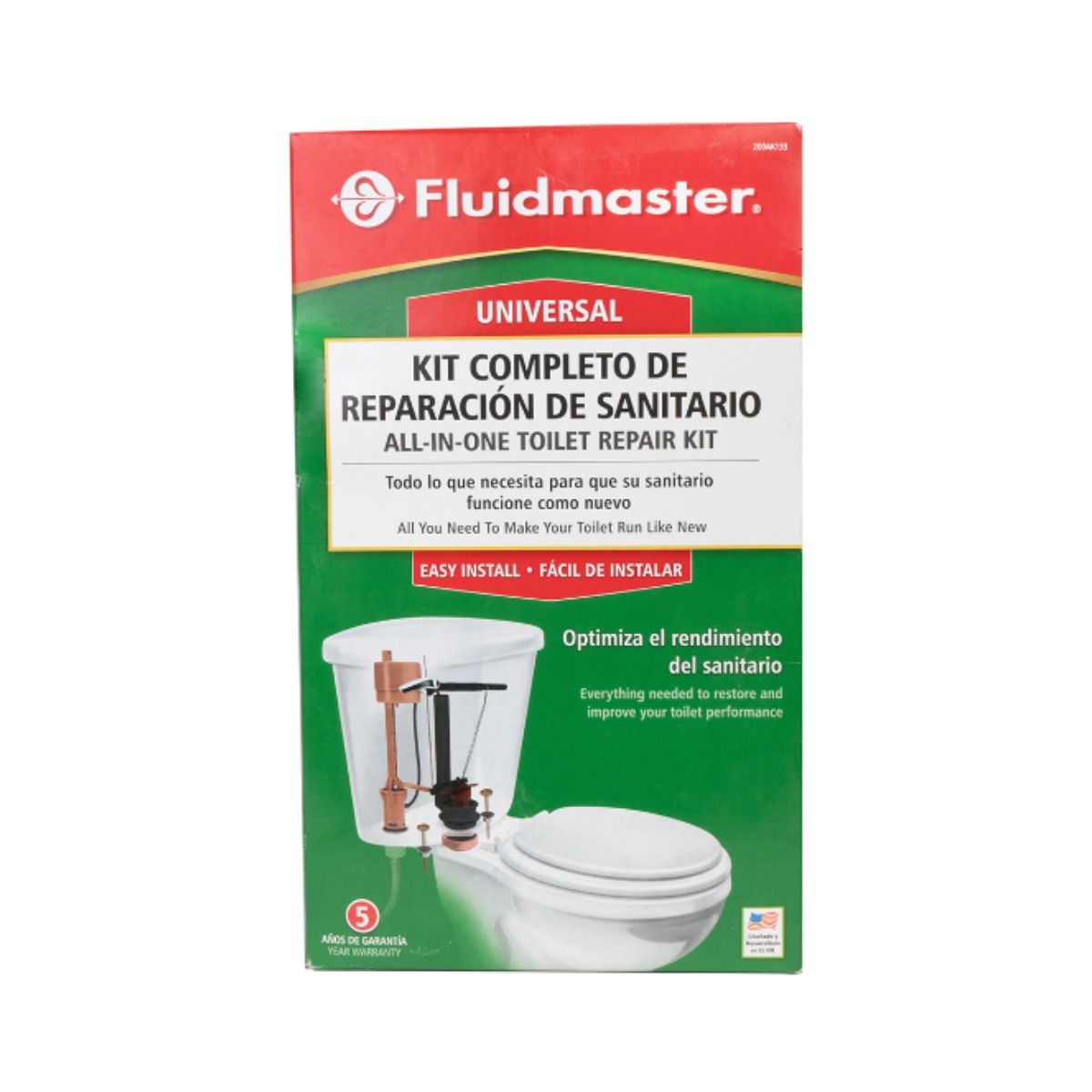 Herraje Kit Completo De Reparación Fluidmaster 200AK133