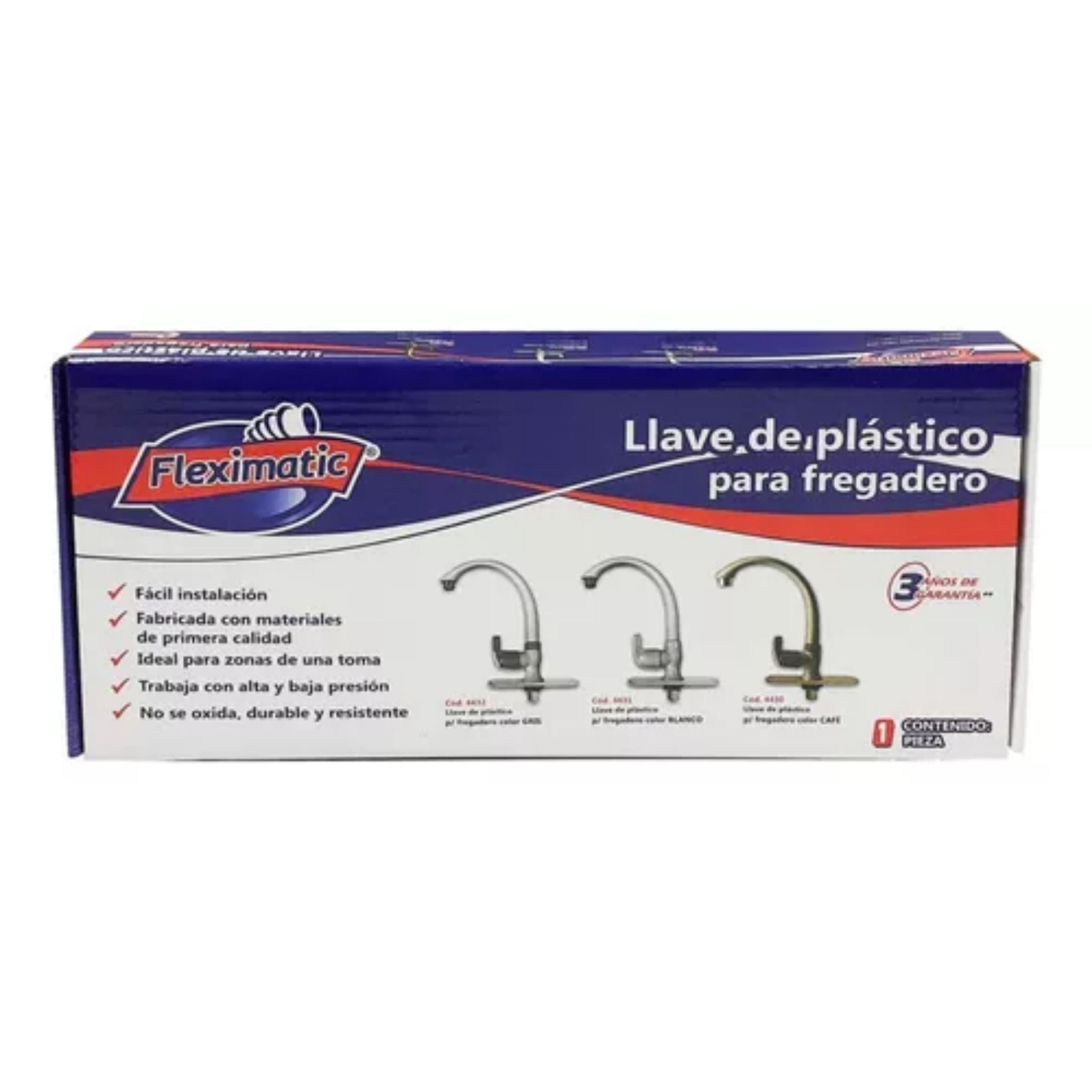 Llave Para Fregadero ABS Blanca Fleximatic 4431