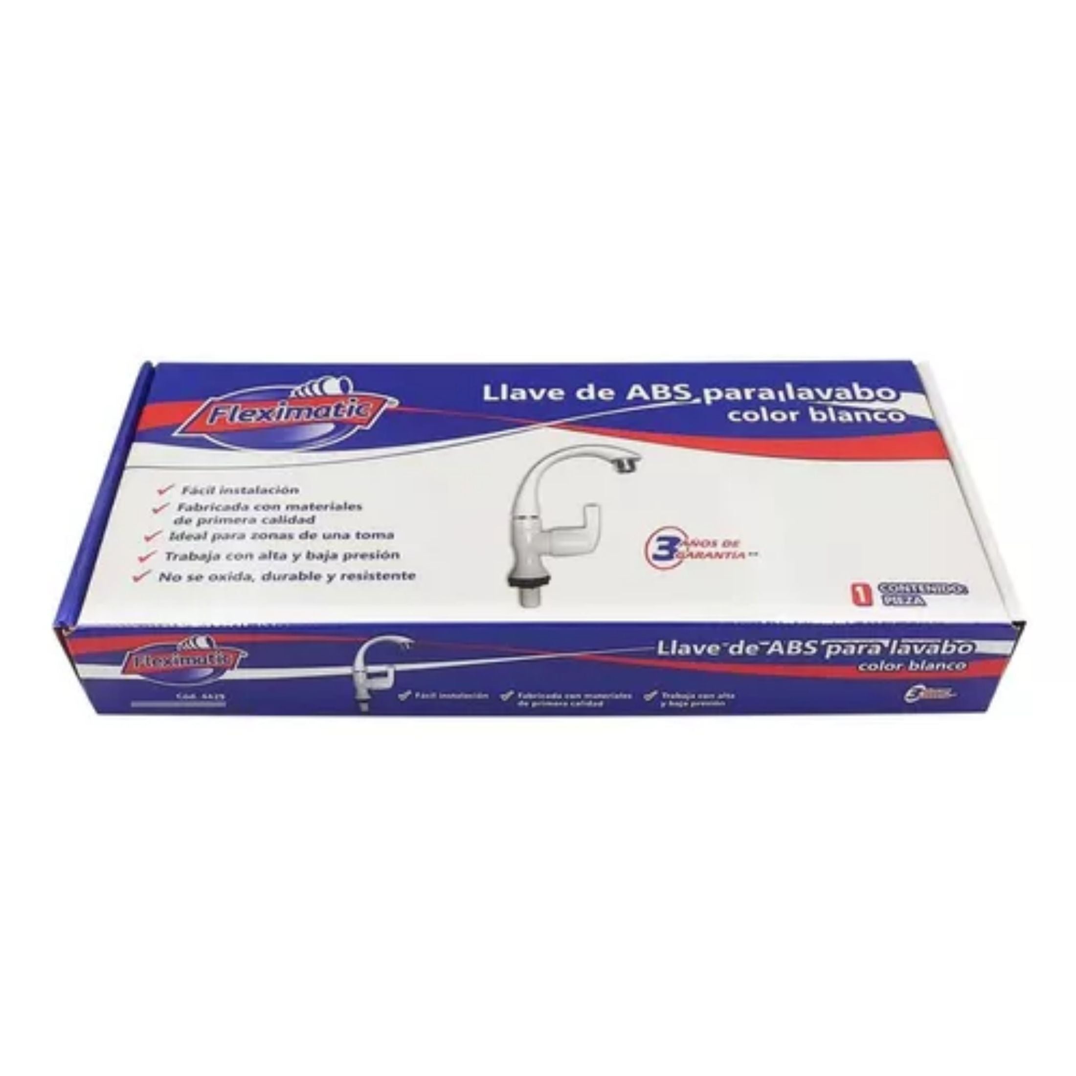 Llave Para Lavado ABS Blanca Fleximatic 4429