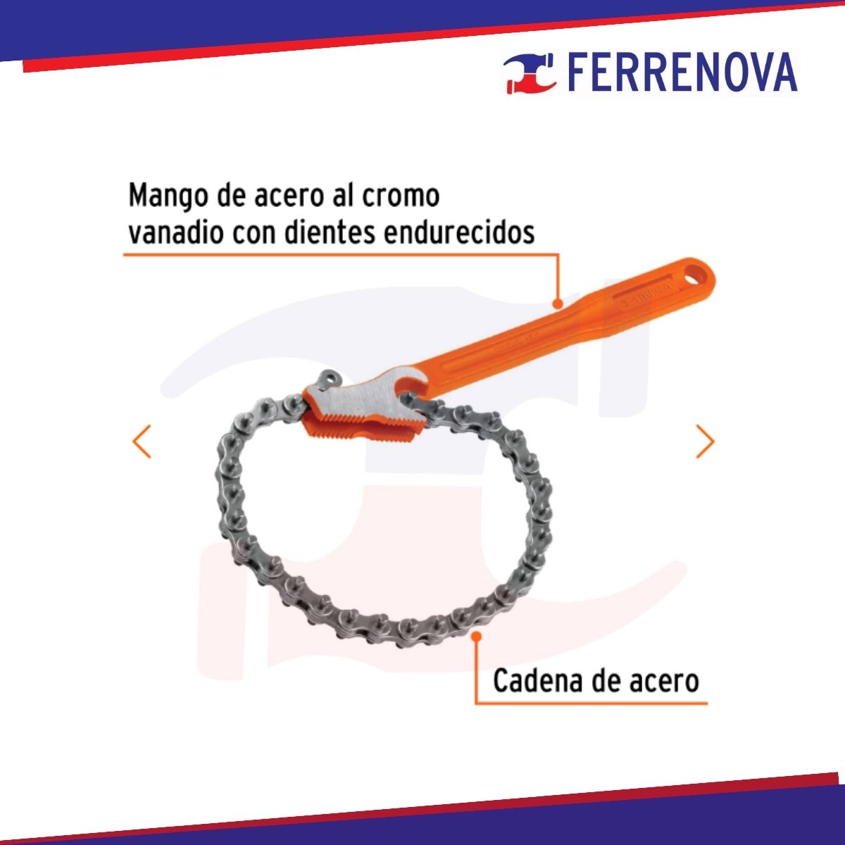 Llave Universal De Cadena 43/4  Mango 28cm Truper 15515