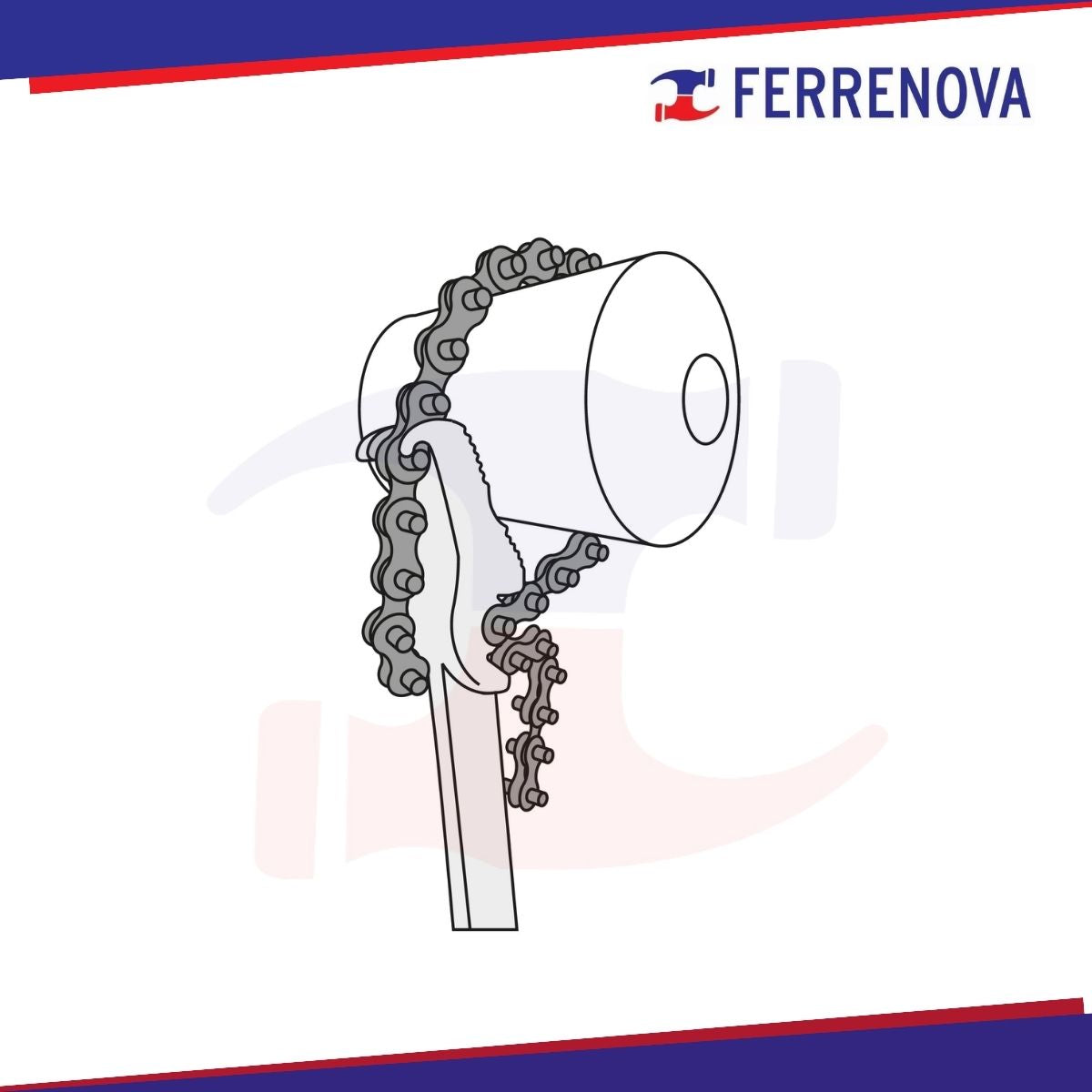 Llave Universal De Cadena 43/4  Mango 28cm Truper 15515