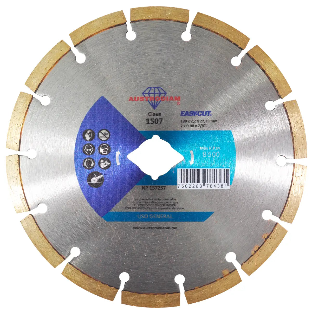 Disco Diamante 1507 175X2X22.2 Austromex