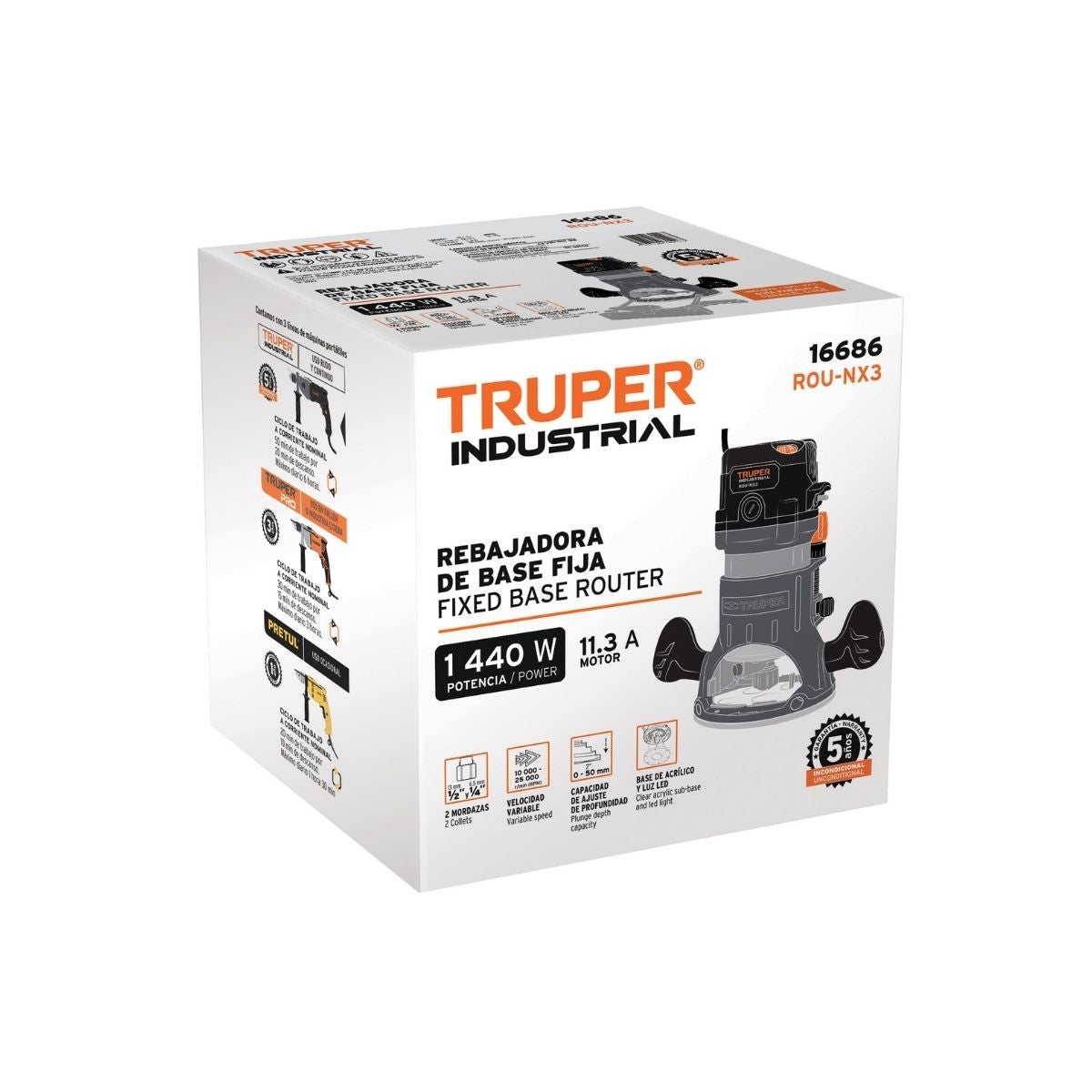 Router Industrial 1440 W 2 HP Truper 16686