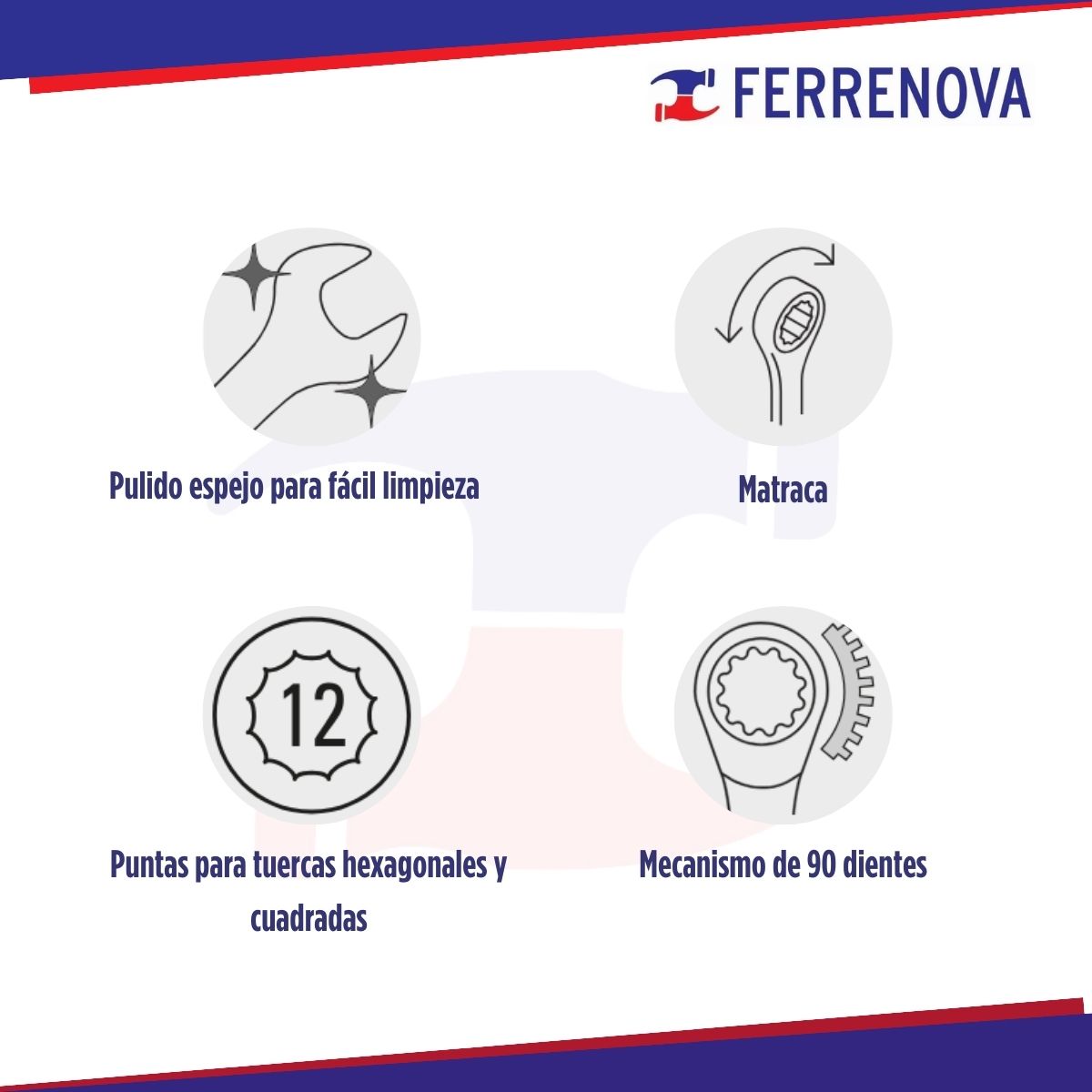 Juego De 8 Llaves Combinadas Pulidas Con Matraca Truper 15816