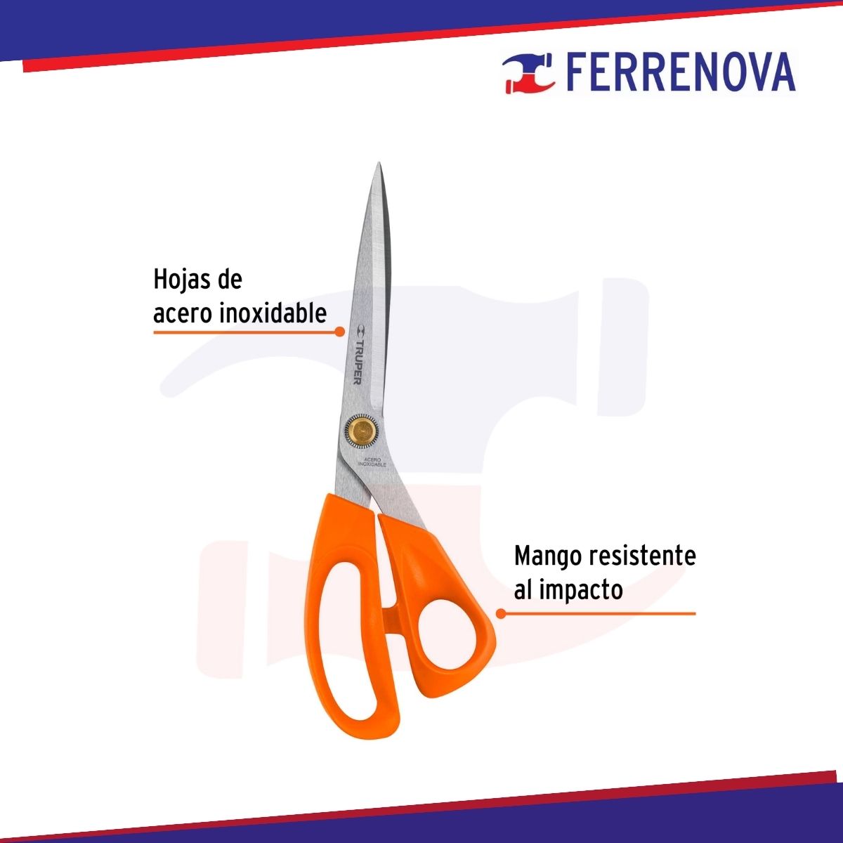 Tijera Para Costura 10" Acero Inoxidable Truper 18496