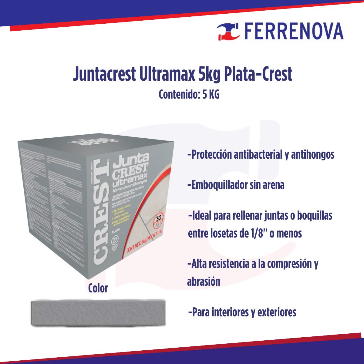 Juntacrest Ultramax 5kg Plata - Crest