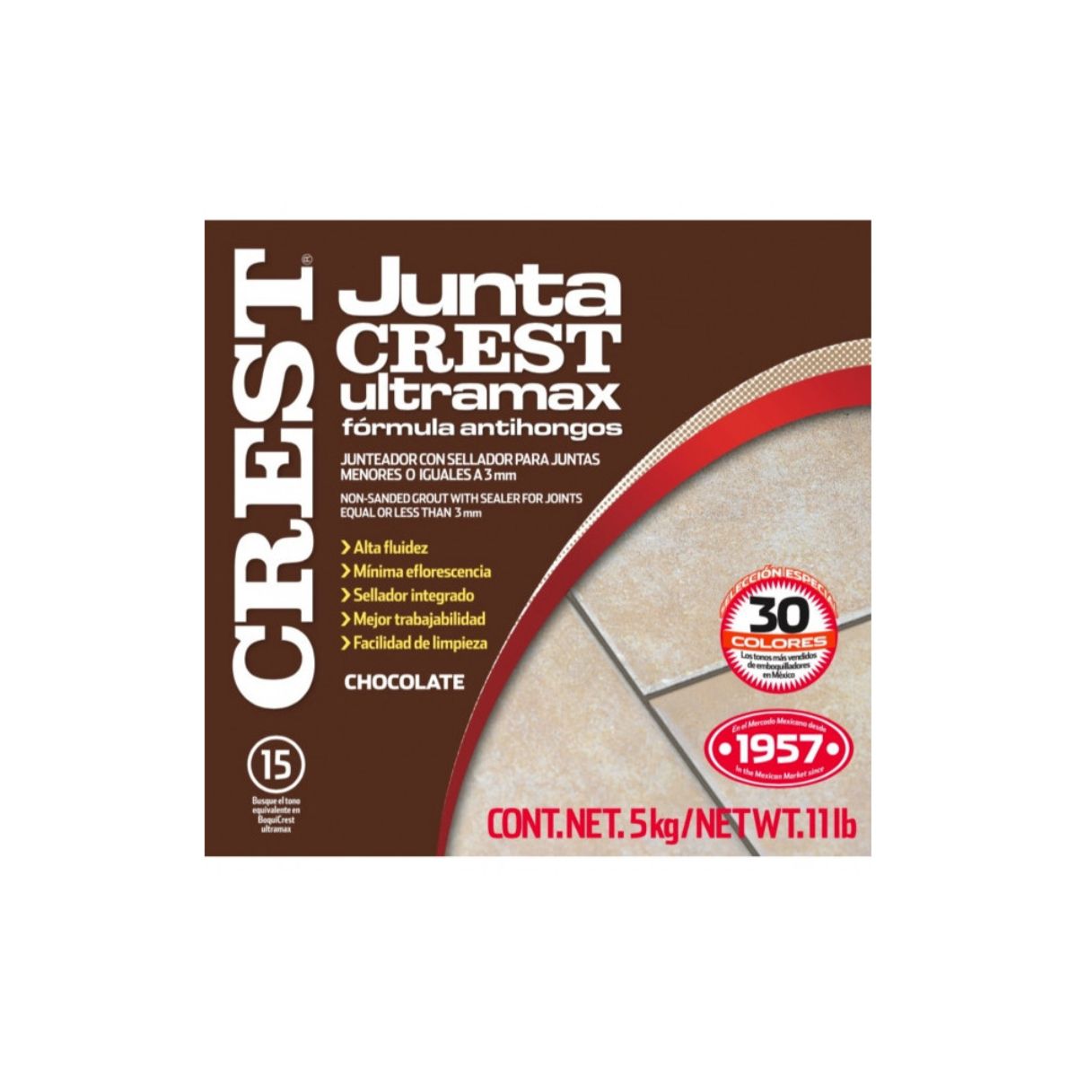 Juntacrest Ultramax 5kg Chocolate - Crest