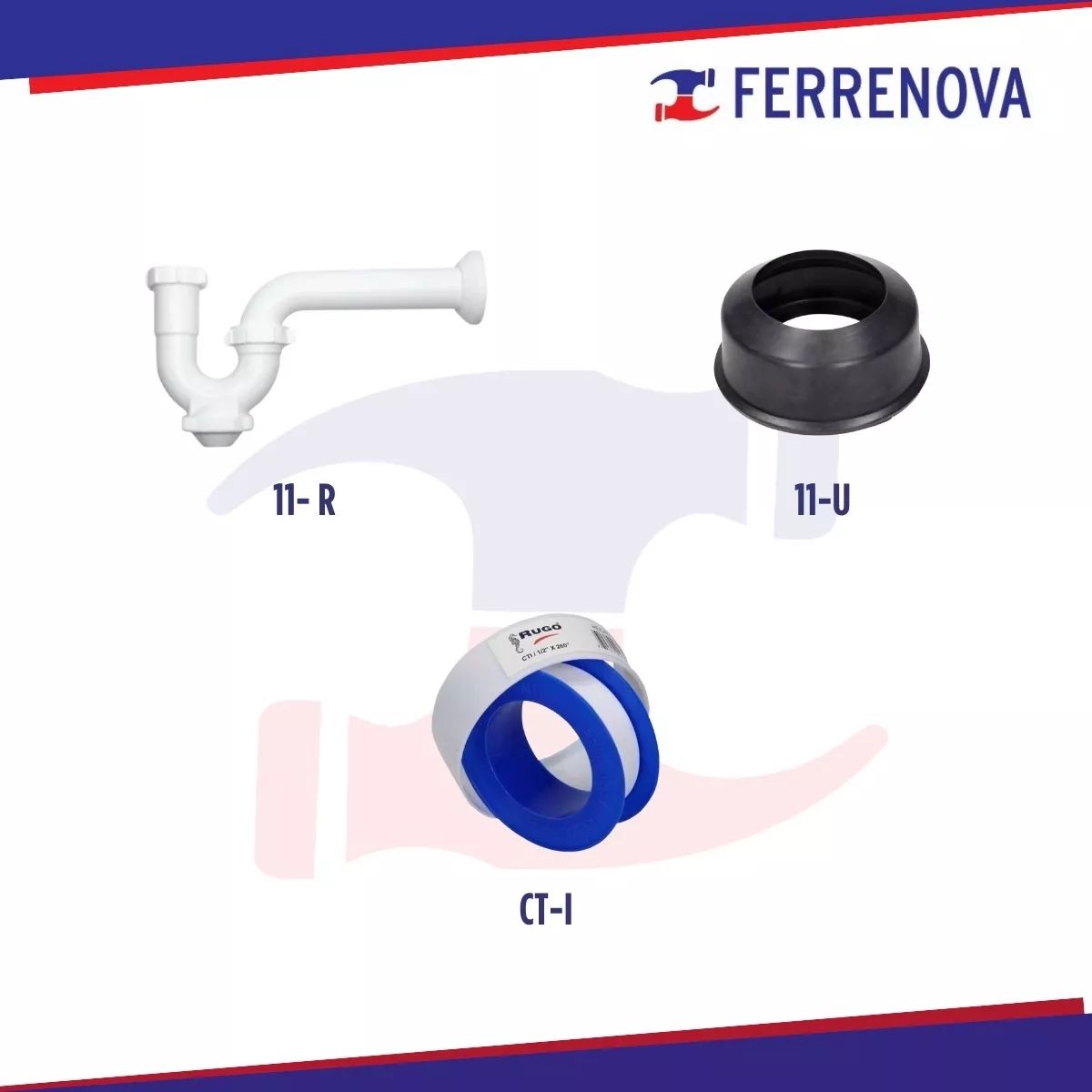 Kit De Instalación Para Fregadero De 2 Tarjas Rugo KIT-F5