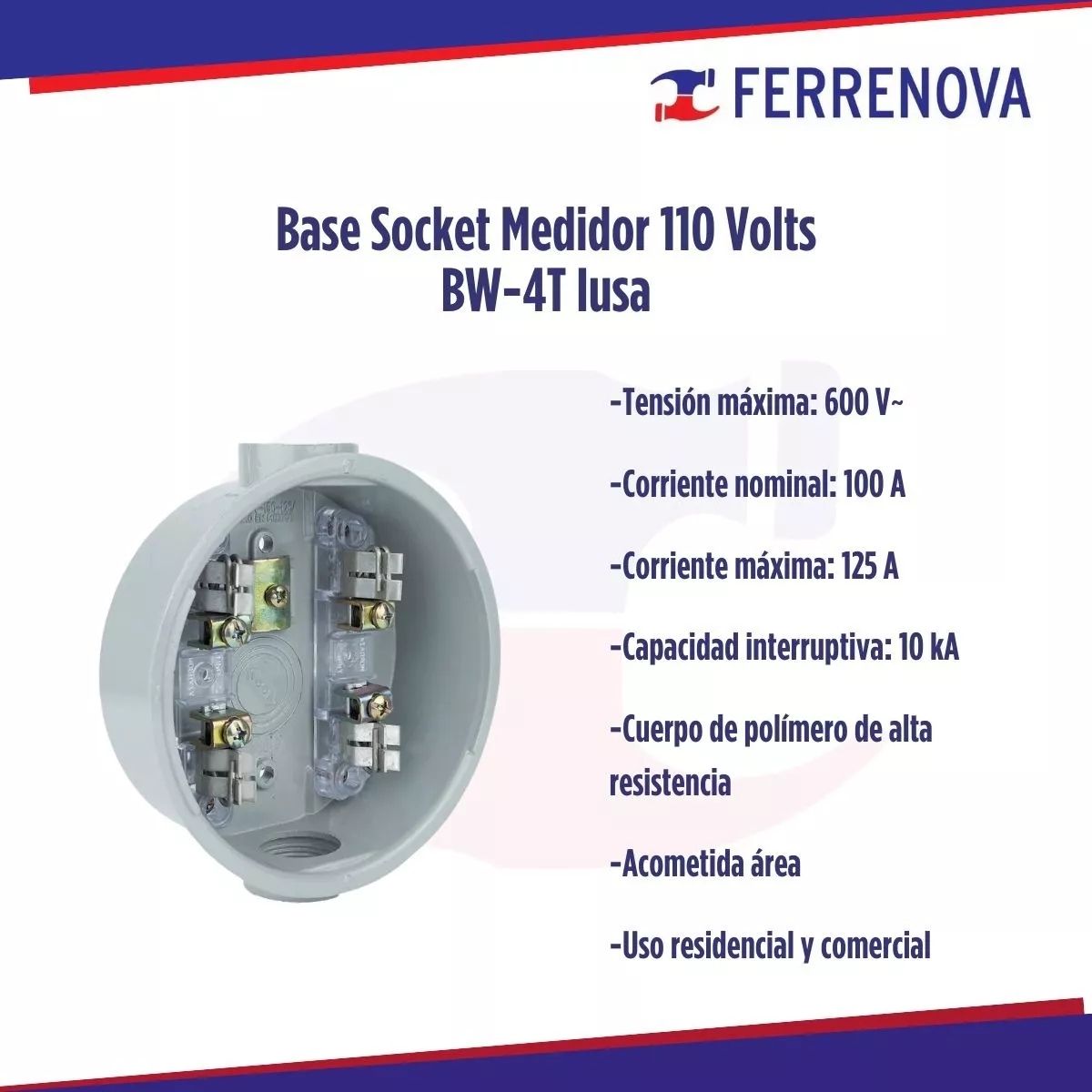 Basesocket 110 Volts Iusa BW-4T