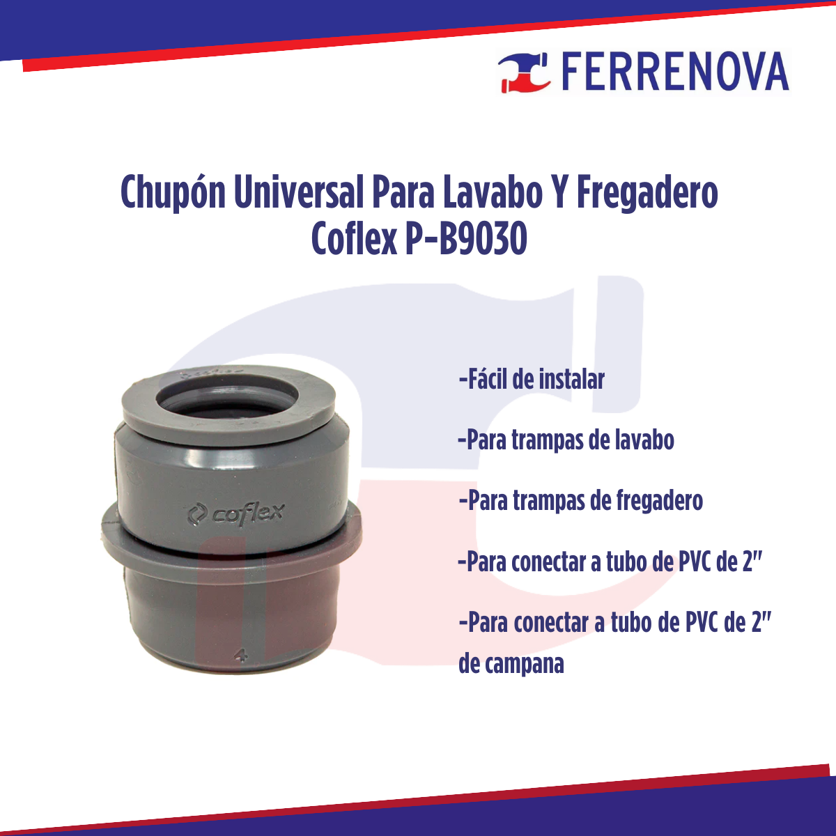 Chupón Universal Para Lavabo Y Fregadero Coflex P-B9030