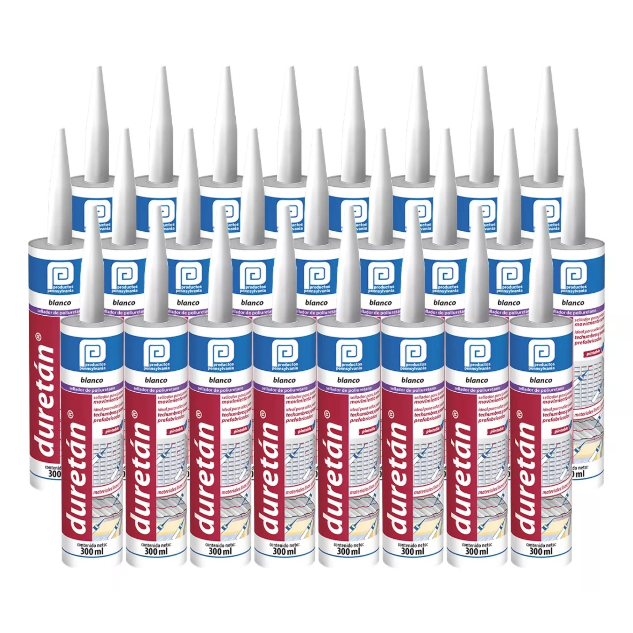Duretán Blanco Cartucho 300ml Pennsylvania (25 Piezas)