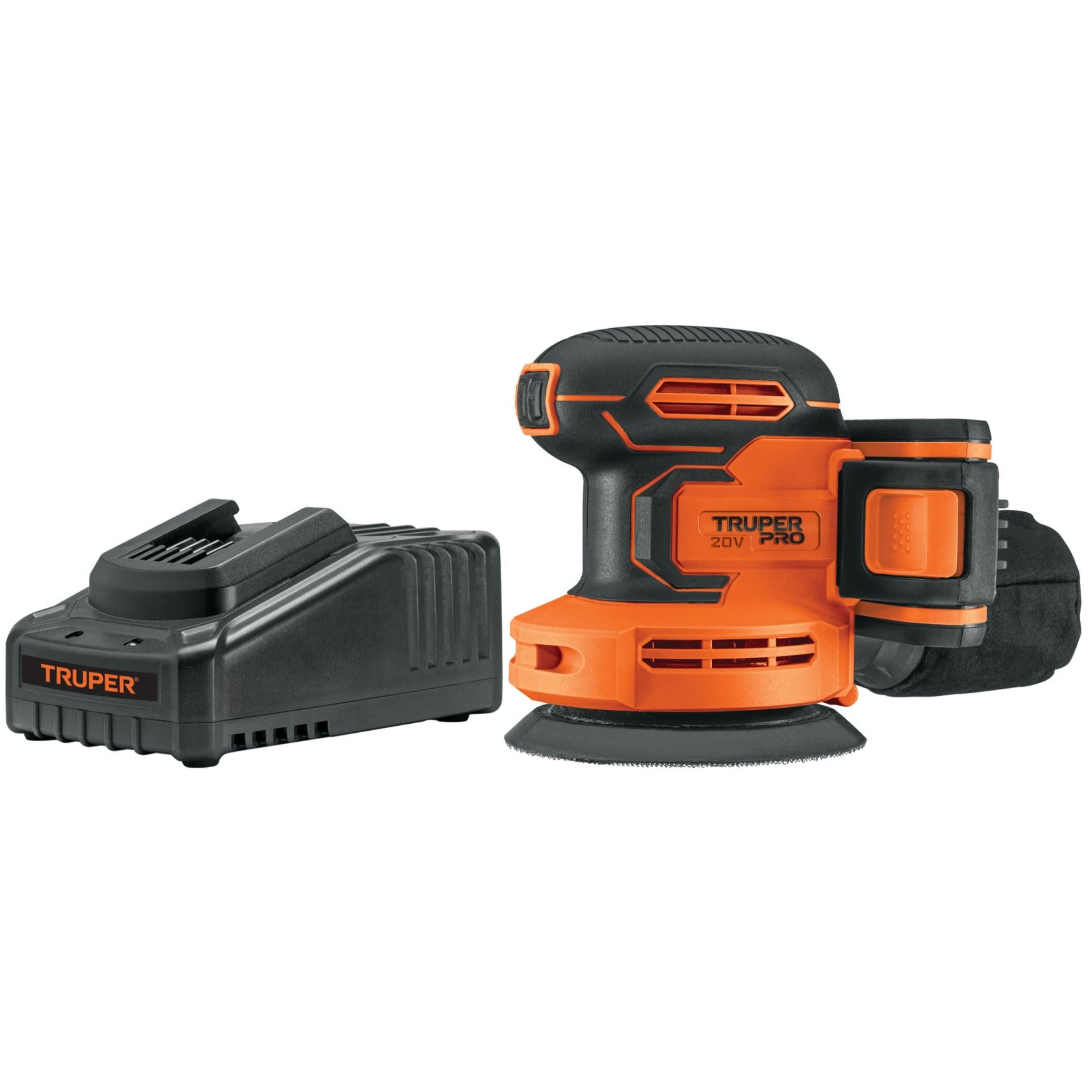 Lijadora Roto-Orbital 5" 20V 1 Batería 2Ah PRO Truper 102863