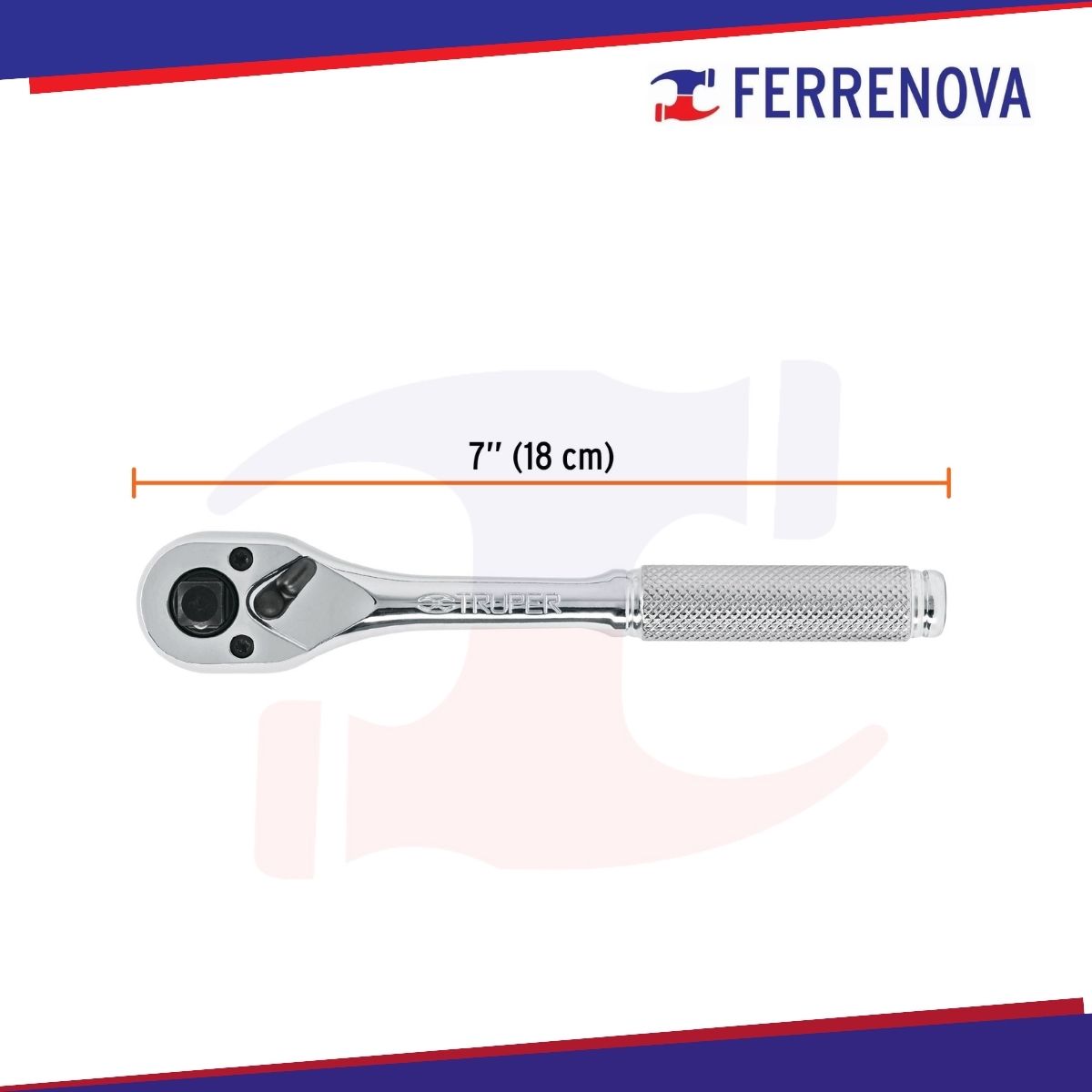 Matraca Triple Cuadro 1/4', 3/8' Y 1/2' 72 Truper 13649