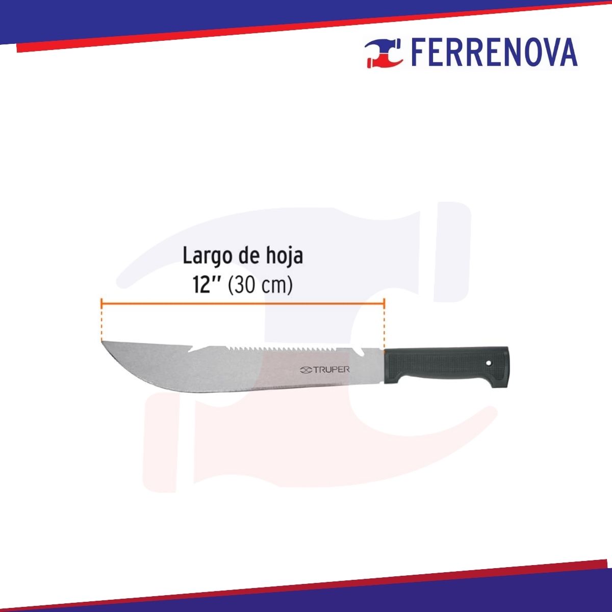 Machete Rambo 12" Con Funda Truper 15870