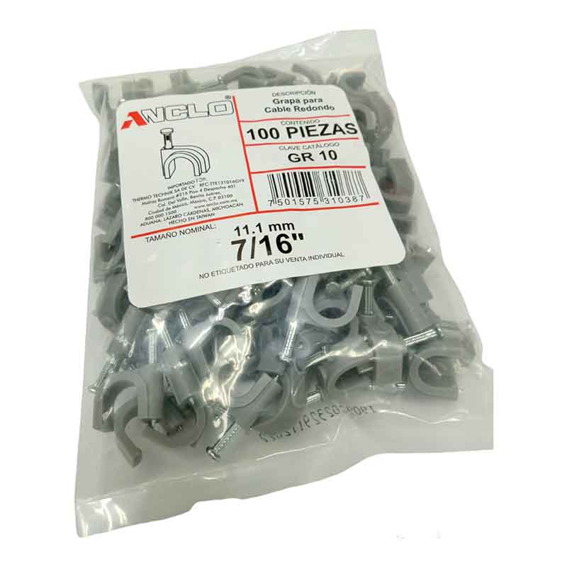 Grapa Para Cables Redondos 7/16" Gr10 Anclo