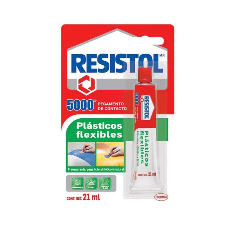 Resistol 5000 Plasticos Flexibles 21Ml