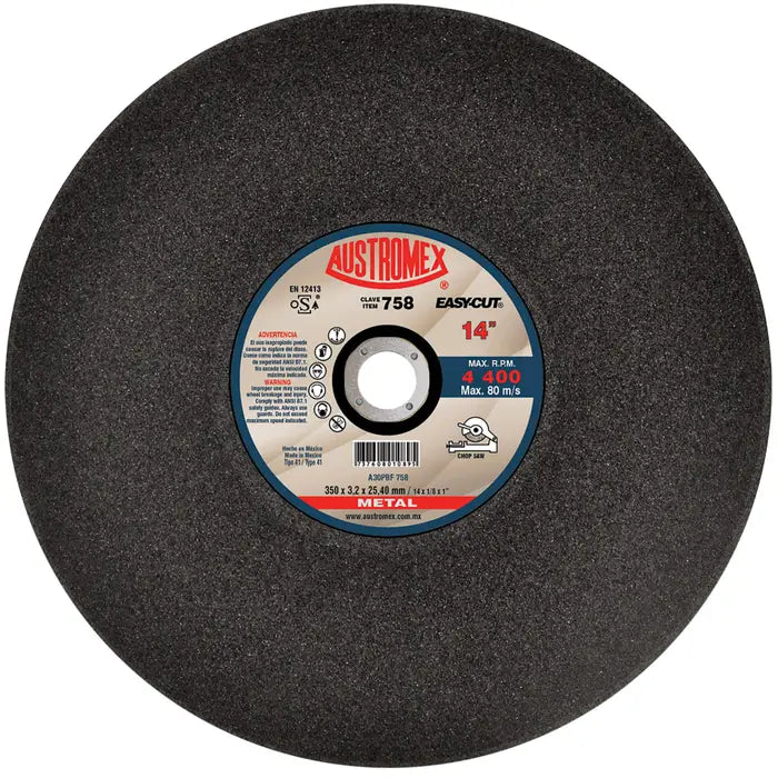 Disco Corte Metal 758 14"X1/8 Austromex