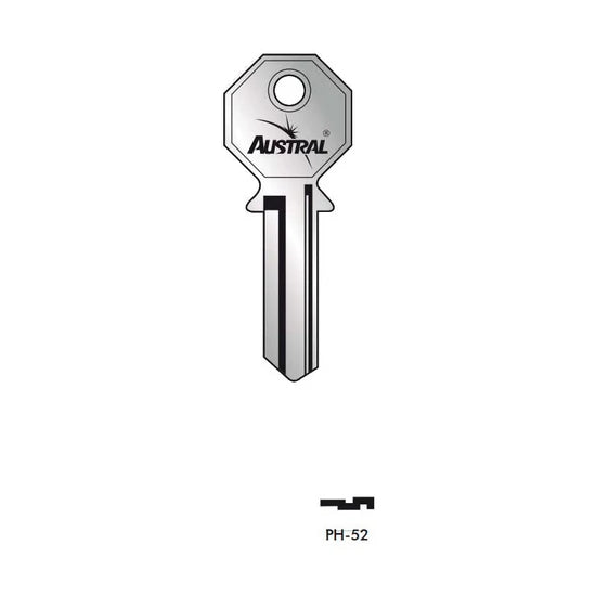 Llave para cerradura Phillips PH-52 Austral (50 PIEZAS)