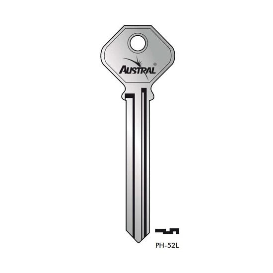 Llave para cerradura Phillips PH-52L Austral (50 PIEZAS)