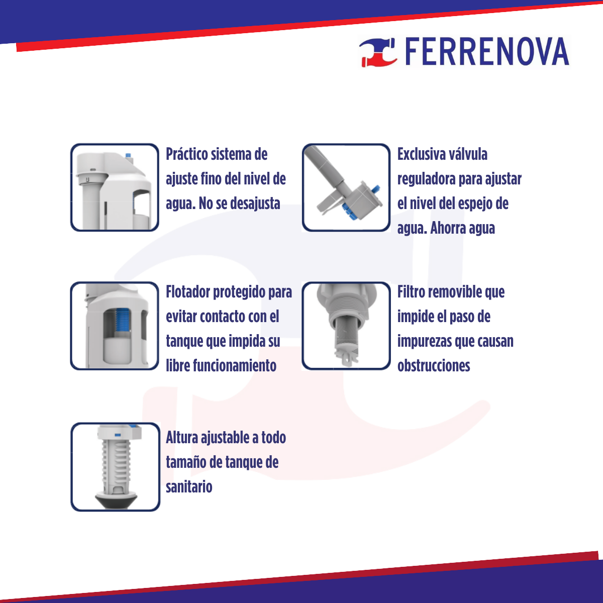 Válvula flotador de llenado WC Universal Coflex P-B3080