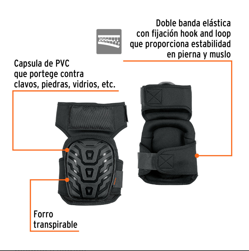 Rodilleras Profesionales De PVC Truper 12952