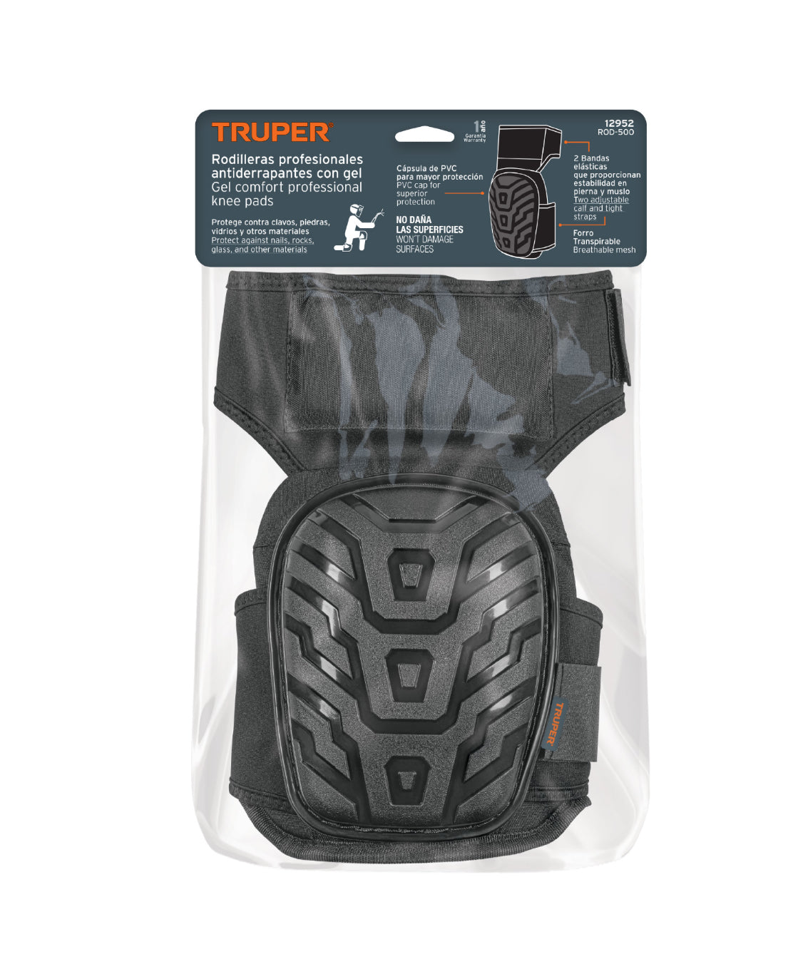 Rodilleras Profesionales De PVC Truper 12952