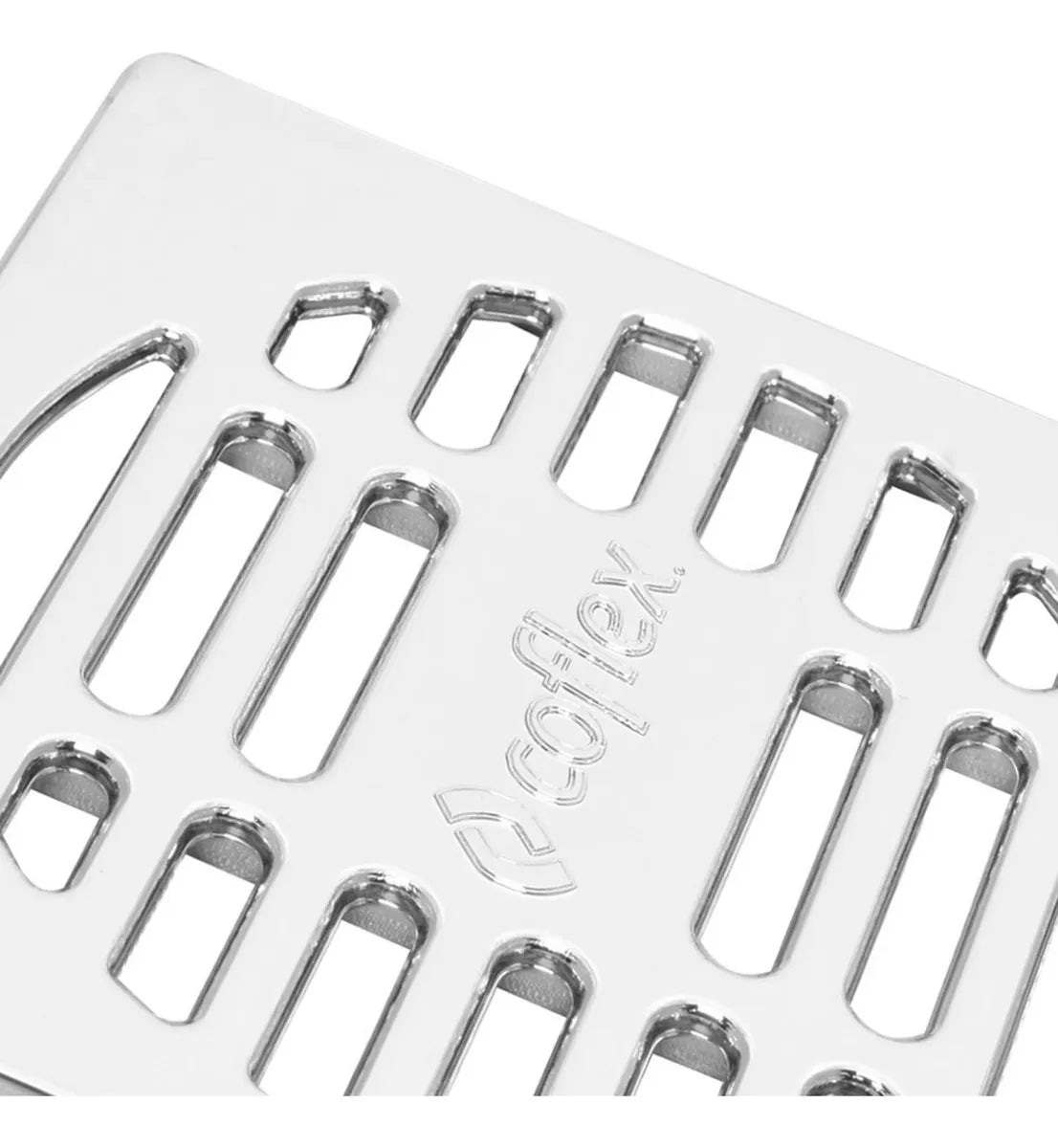 Rejilla Cuadrada De Abs Cromado P/coladeras Coflex Pc-451