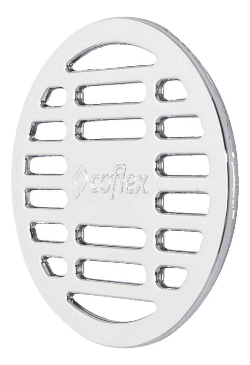 Rejilla Redonda De Abs Cromado P/coladeras 2 Coflex Pc-450