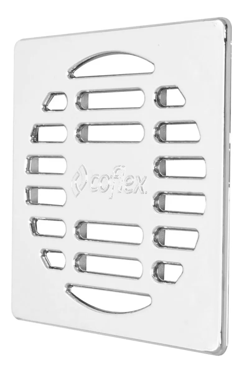 Rejilla Cuadrada De Abs Cromado P/coladeras Coflex Pc-451