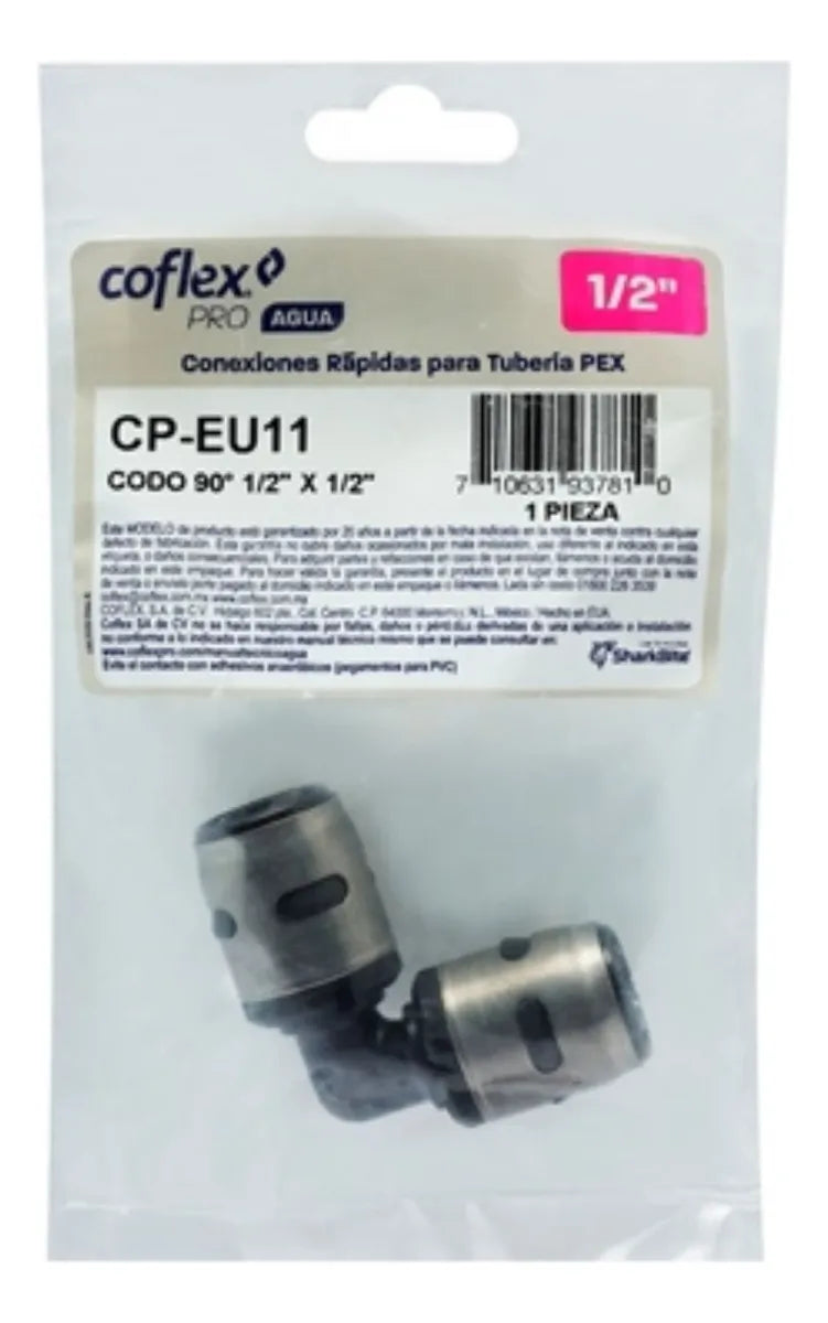 Codo 1/2 X 90 Para Tubo Pex Coflex Cp-eu11