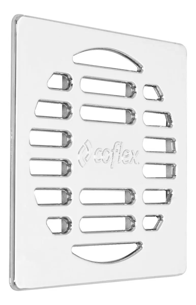 Rejilla Cuadrada De Abs Cromado P/coladeras Coflex Pc-451