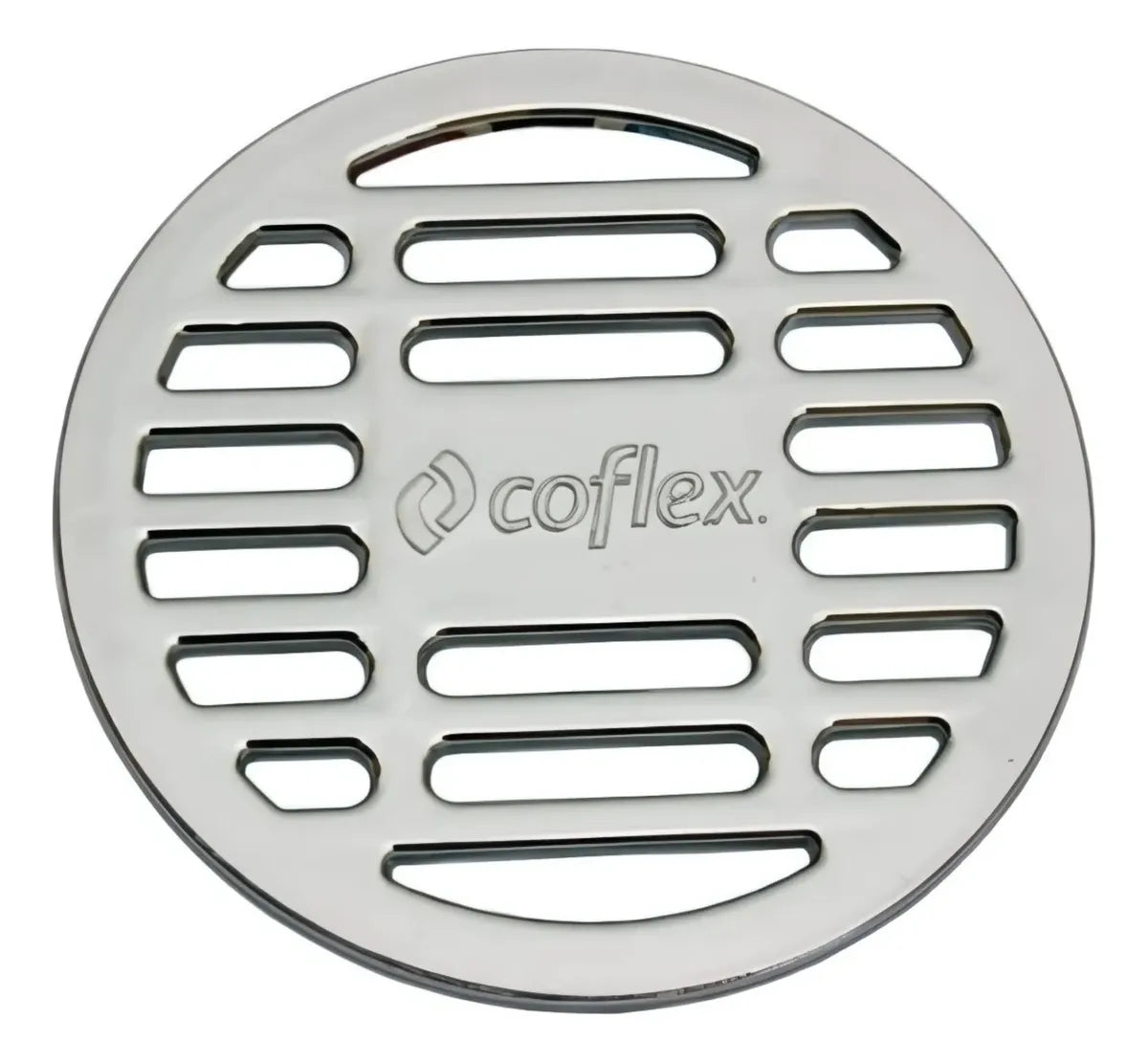 Rejilla Redonda De Abs Cromado P/coladeras 2 Coflex Pc-450