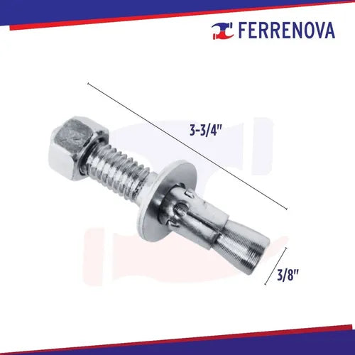 Taquete Arpon 3/8" X 3 3/4" Anclo