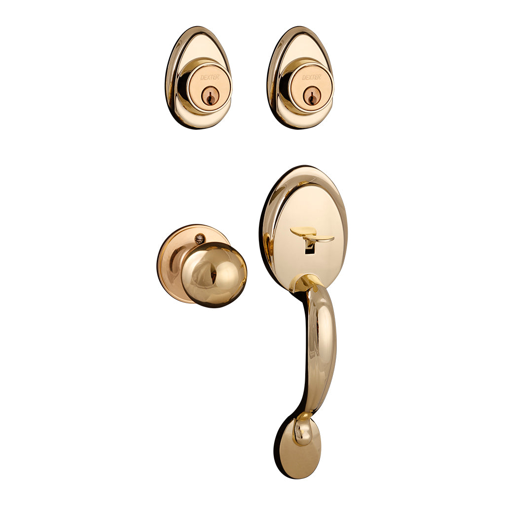 Cerradura gatillo/perilla Latón Brillante 6742 DEXTER Dalton