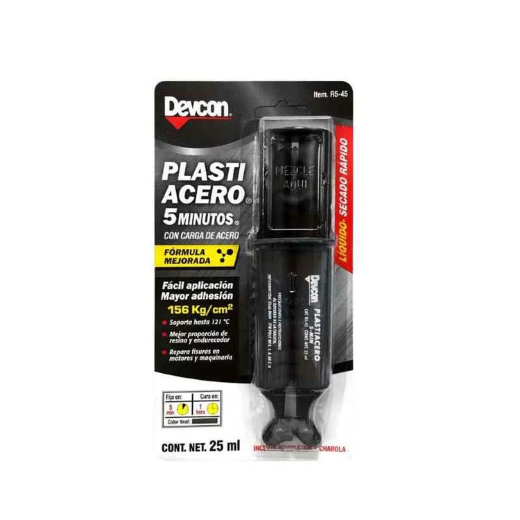 Plastiacero 5 Minutos 25 Ml.R5-45 Devcon