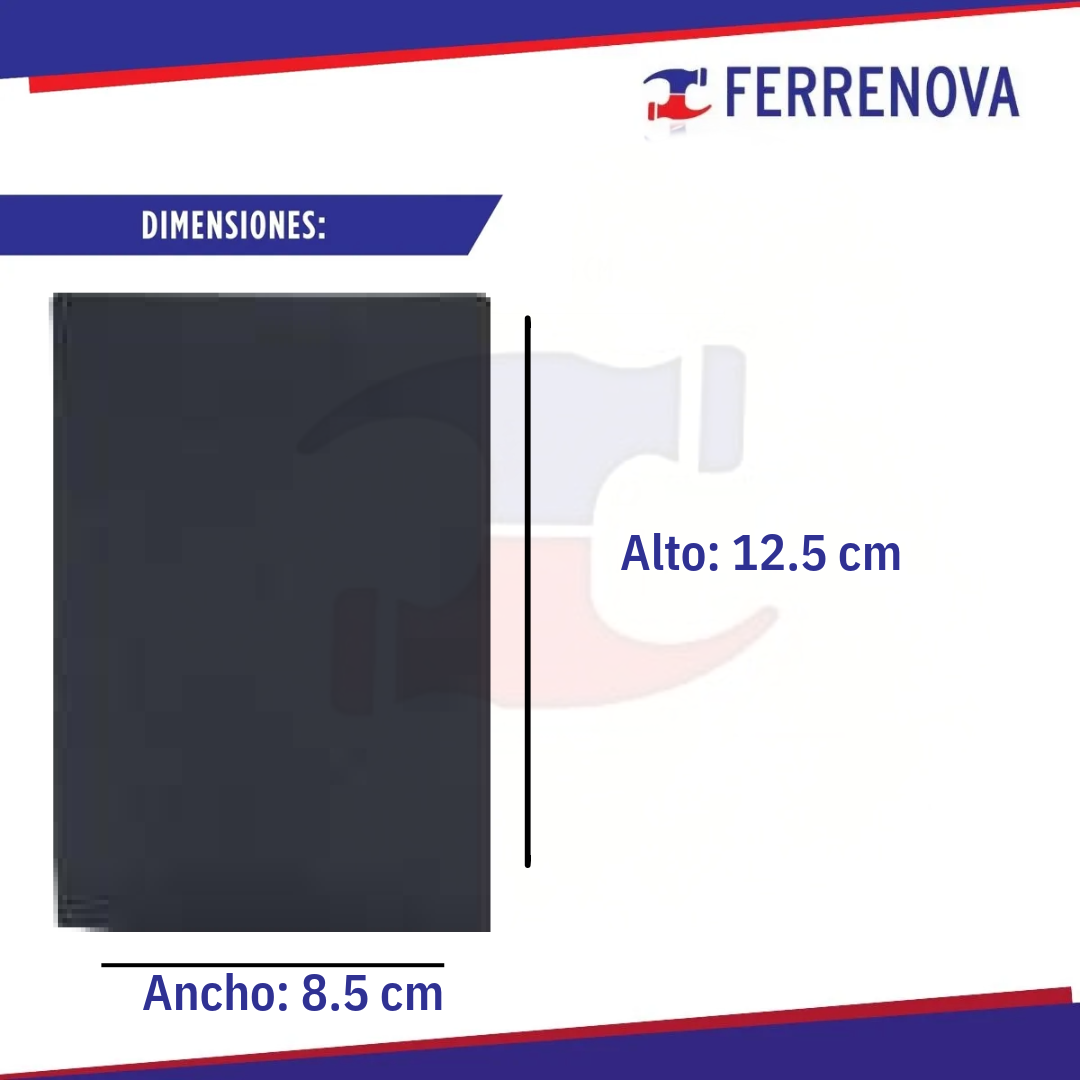 Placa con chasis ciega negro 25600-138 S23 Simon