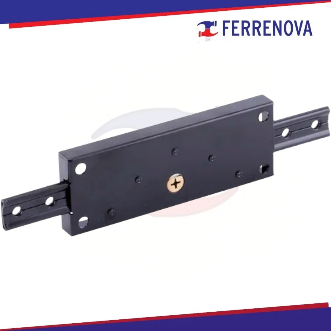 Cerradura para cortina o puerta metálica negra Austral 679 TT