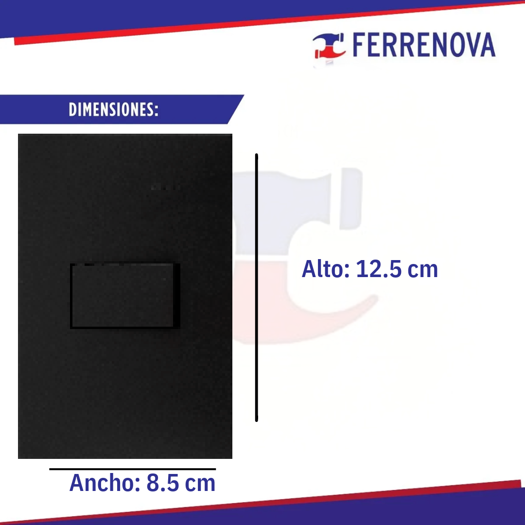 Placa 1 Salida 1 Interior 3 Vías Negro 25201-098 S25 SIMON
