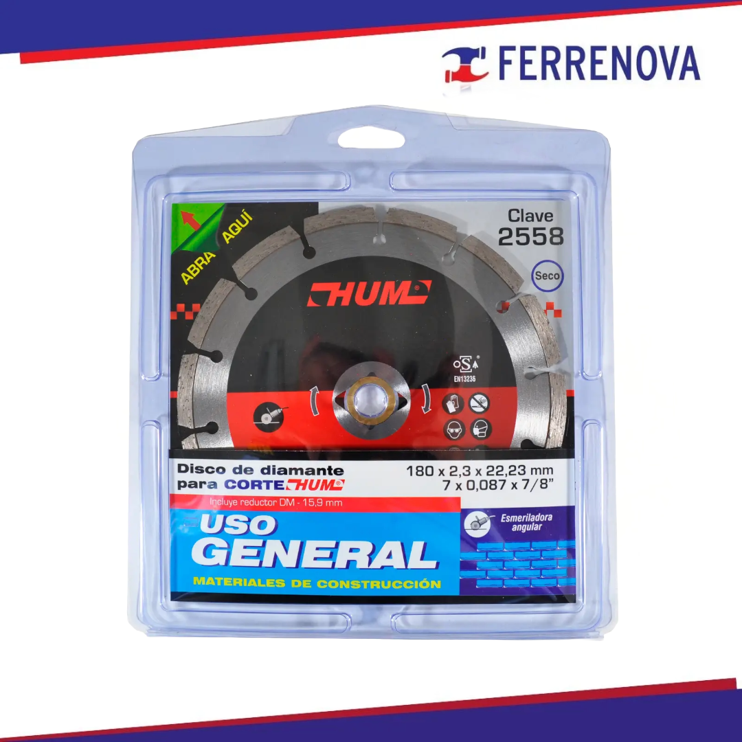 Disco Diamante 2558 180X2.2X22.2 Austromex
