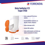 Botas Sanitarias # 25 Truper 17930