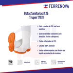 Botas Sanitarias # 25 Truper 17930