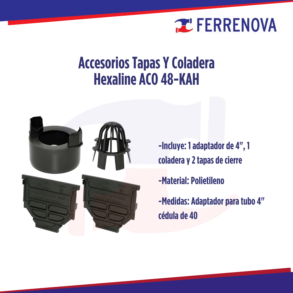 Accesorios Hexaline Tapas Y Coladera Aco