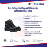 Bota De Seguridad Negra #25 Dieléctrica Antifatiga Truper 15479