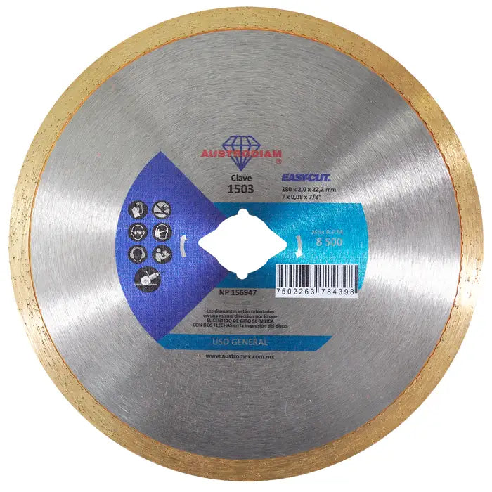 Disco De Diamante 1503 180X2.0X22.3 Austomex