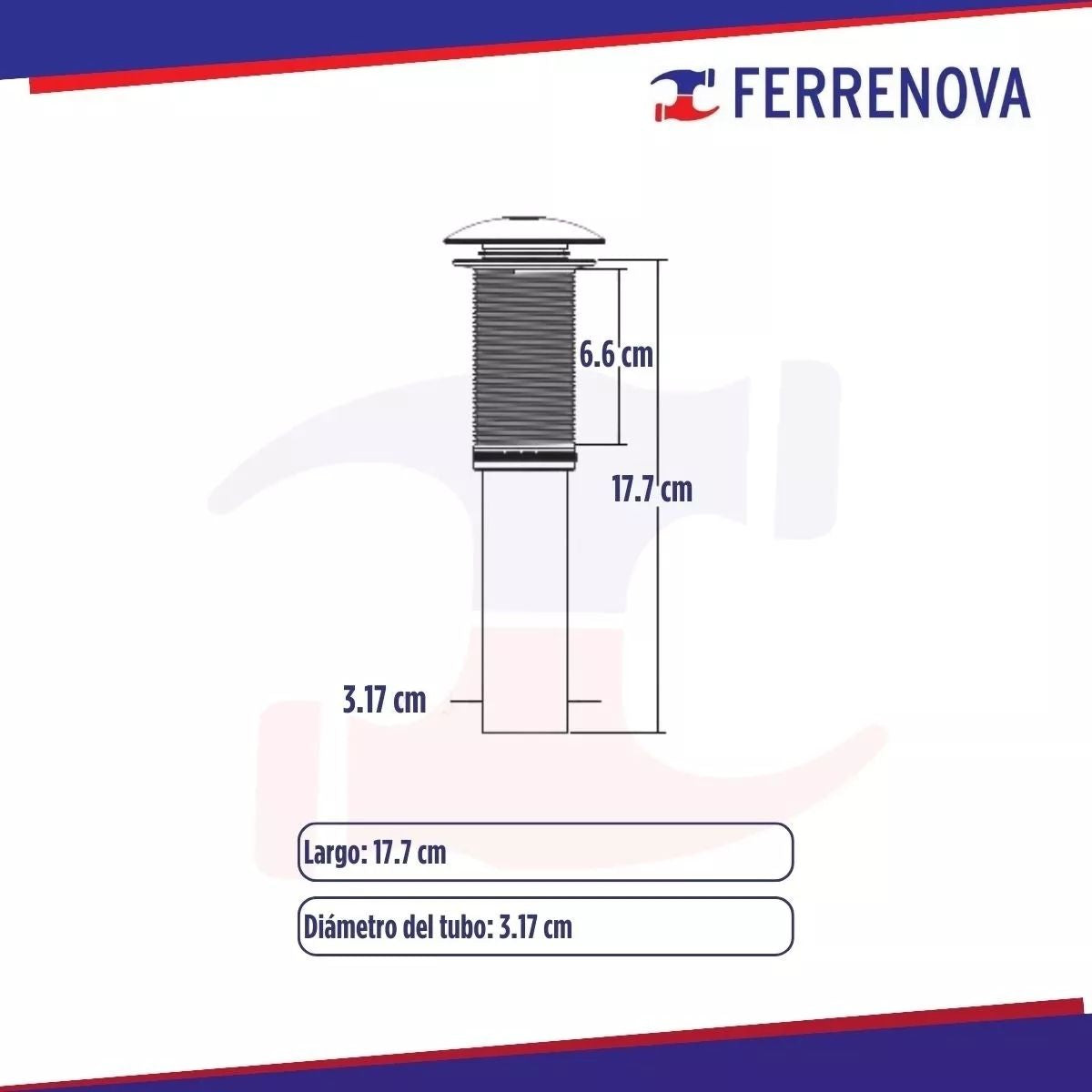 Contra Para Lavado Sin Rebosadero Tapón Push Coflex PH-220
