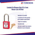 Candado De Bloqueo Rojo 38 x 6 mm Master Lock 410 Red