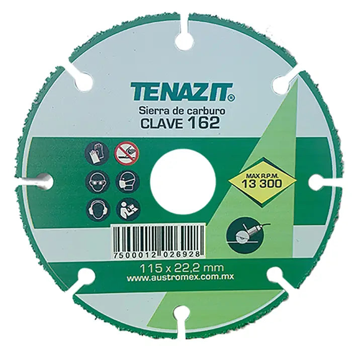 Disco P/Cortar Madera 41/2"X7/8" 162 Austromex