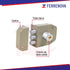 Cerradura De Sobreponer 3 Barras Llave Puntos Hermex 43488