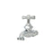 Llave Nariz 2 Manguera Cromada 1/2 Rugo